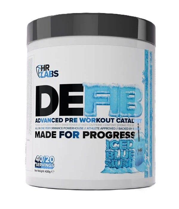 HR Labs Defib Advanced Pre Workout Catalyst, Iced Blue Slush - 420g