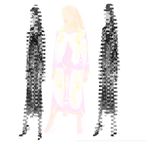 Emre Tamer-London Wrap Blazer Artemis Hand Painted Print