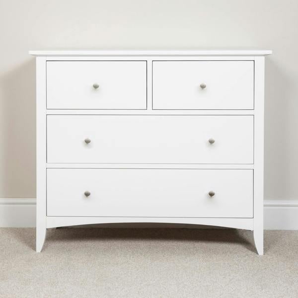 Statement Furniture Edward Hopper Chest of Drawers 2 Over 2 Drawer Modern Wooden Storage Assembled