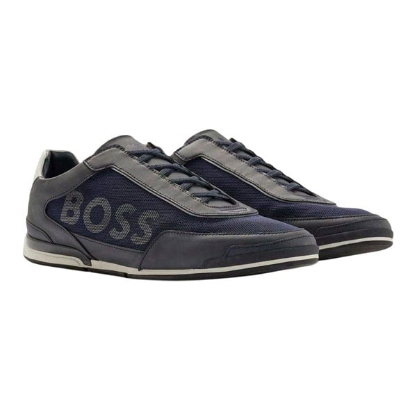 Boss Mens Saturn Slip-on Trainers - Dark Blue