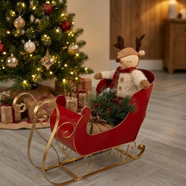 Garden Greatness Transform Sleigh Reindeer Decoration