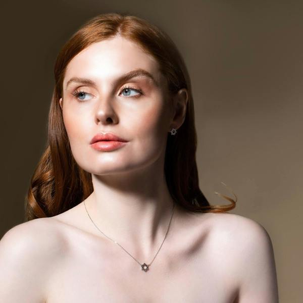 Shatkona Yantra Stud Earrings - namana.london