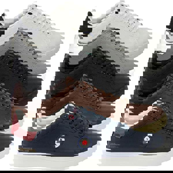 Lambretta Pinball 2 Mens Casual Smart Lace Up Memory Foam Trainers