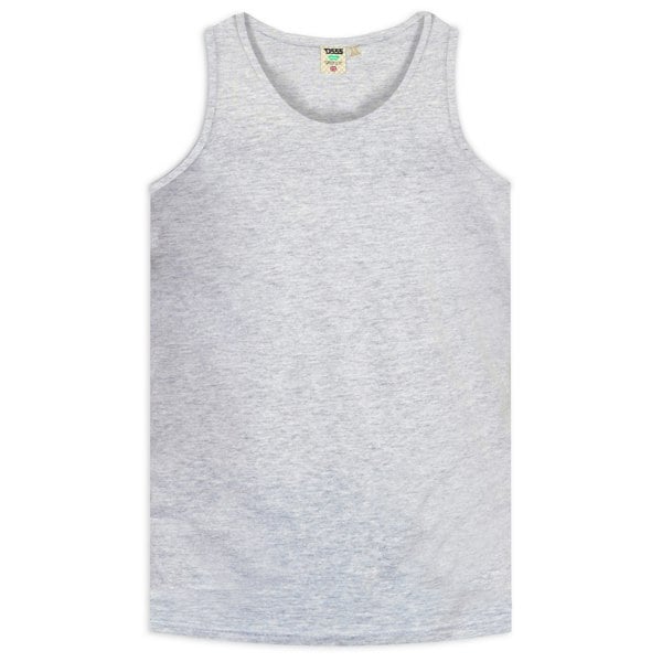 Duke Mens D555 Fabio Kingsize Tank Top - Grey Melange