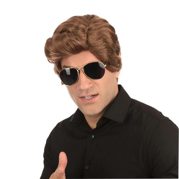 Bristol Novelty Mens Used Car Salesman Wig - Brown - 