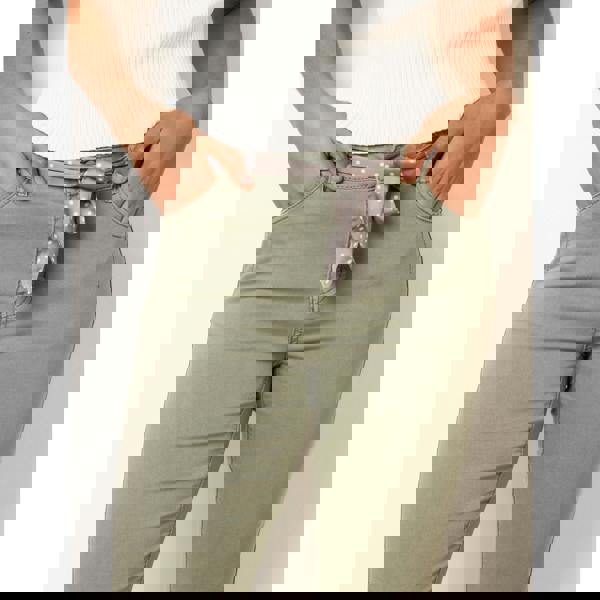 Blue Vanilla Slim Leg Stretch Denim Scarf Trousers