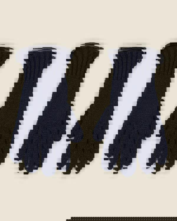 Larsson & Co Knitted Gloves With Fleece Lining