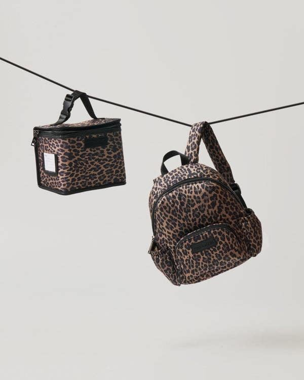 Tiba + Marl Mini Elwood Kids Backpack 2.0 Brown Tonal Leopard Print