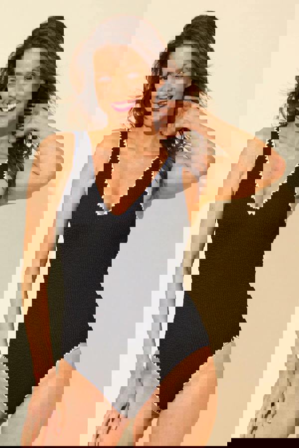 Whipstitch Textured Swimsuit