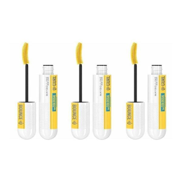 Maybelline New York 3 x Maybelline Colossal Curl Bounce Mascara Waterproof 10ml - 01 Very Black