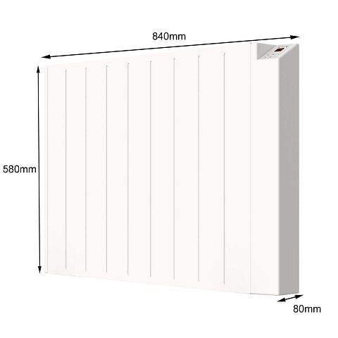 MYLEK Electric Radiator Panel Heater WIFI Smart APP Eco 2000W Bathroom Safe Wall Mounted Timer Thermostat