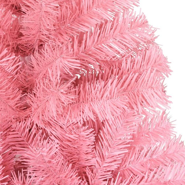 Berkfield Artificial Christmas Tree with Stand Pink 180 cm PVC