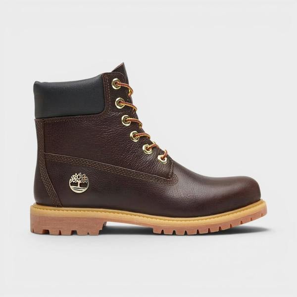 Timberland Premium 6 Inch Lace Waterproof Boots Dark Brown