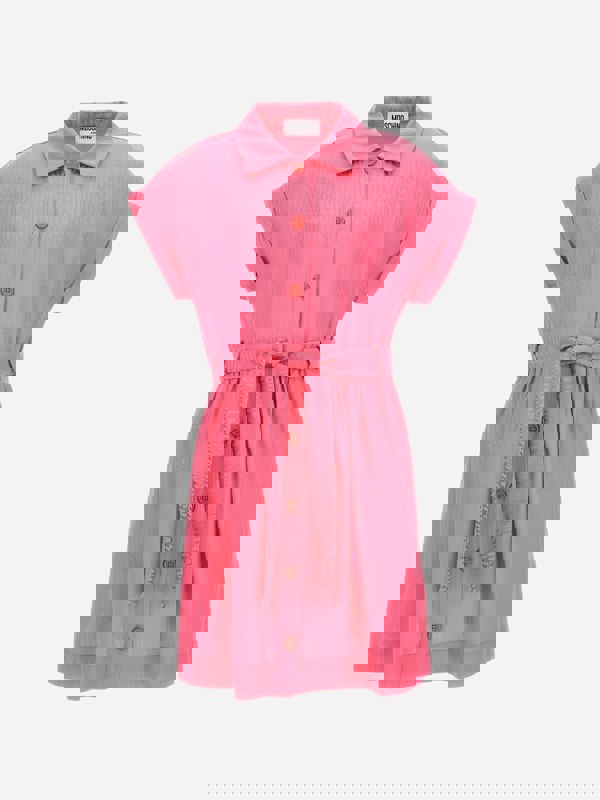 Moschino Kids Moschino Girls Logo Shirt Dress in Pink
