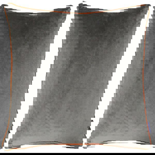 Paoletti Meridian Cushion Cover - Mocha/Pumpkin