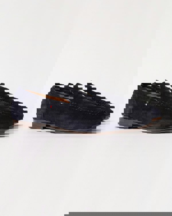 Tommy Hilfiger Flexible Suede Mens Loafer - Desert Sky