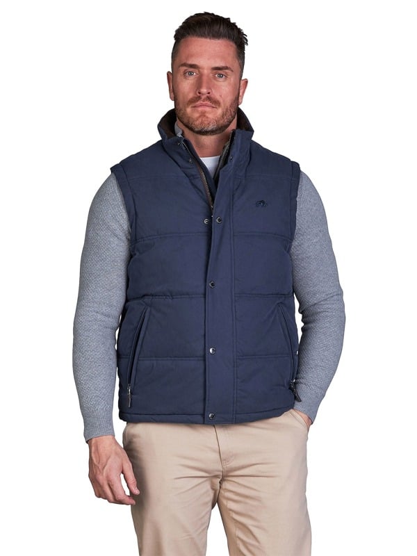 Raging Bull Mens Classic Padded Gilet - Navy