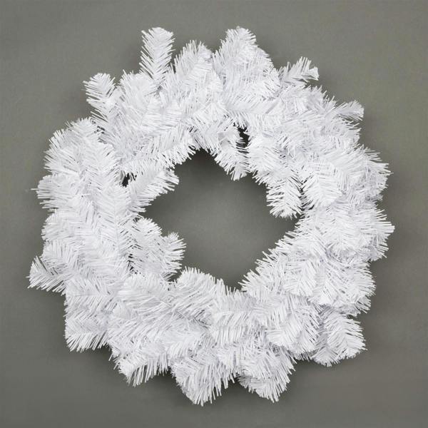 2m White Alaskan Pine Plain Christmas Garland with PVC Tips for Indoor Seasonal Decorating image 1