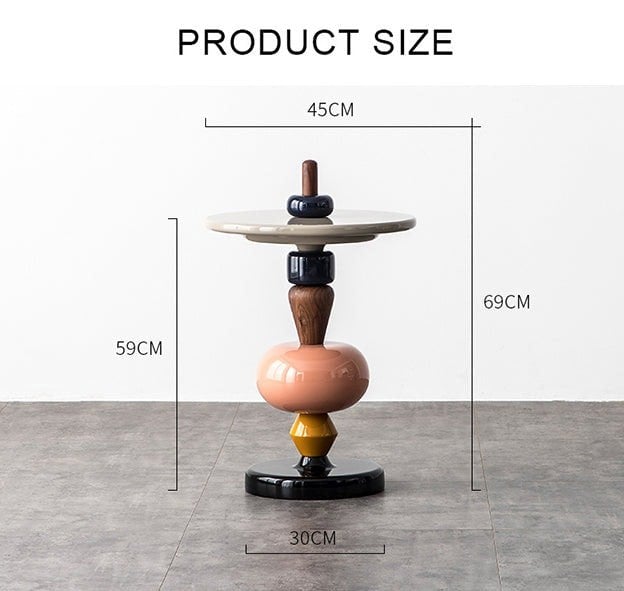 Holborn Pearls Side Table-Weilai Concept-Weilai Concept