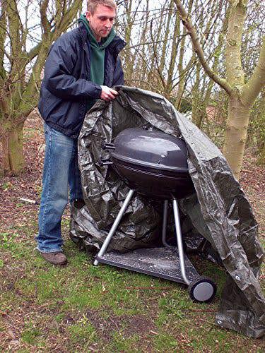 Kingfisher TP69 6 Foot x 9 Foot 100 GSM Heavy Duty Tarpaulin - Dark Green