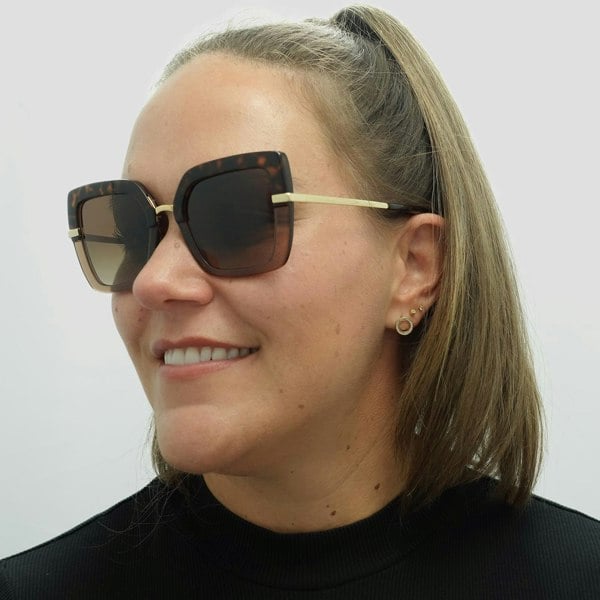 Dolce & Gabbana Sunglasses DG4373 325613 Top Havana on Transparent Brown Brown Gradient