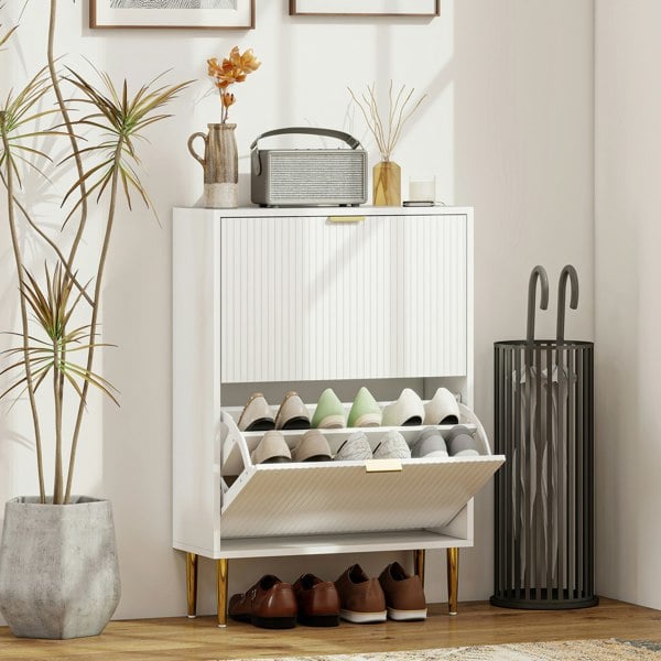 Flip-down Shoe Cabinet