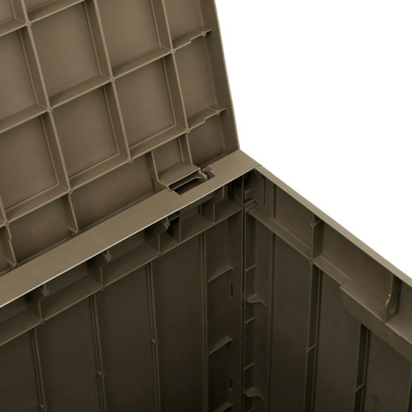 Berkfield Garden Storage Box Light Brown 55.5x43x53 cm Polypropylene
