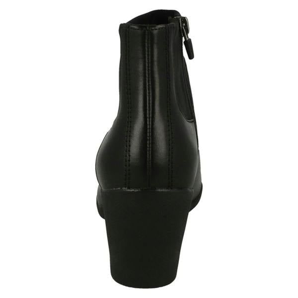 Clarks Ladies Clarks Smart Ankle Boots Un Rosa Mid