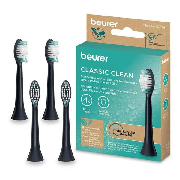 Beurer Sonic Toothbrush Spare Heads - Classic Clean 4pc