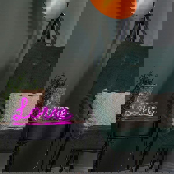 Samuel Alexander 30cm Light up Neon Effect Love Sign in Pink with 111 LEDs