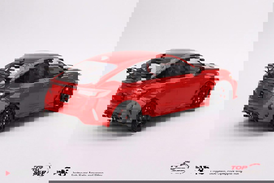 TSM Honda Civic Type R Rallye Red LHD 2023 1:18 Scale TSM TS0485