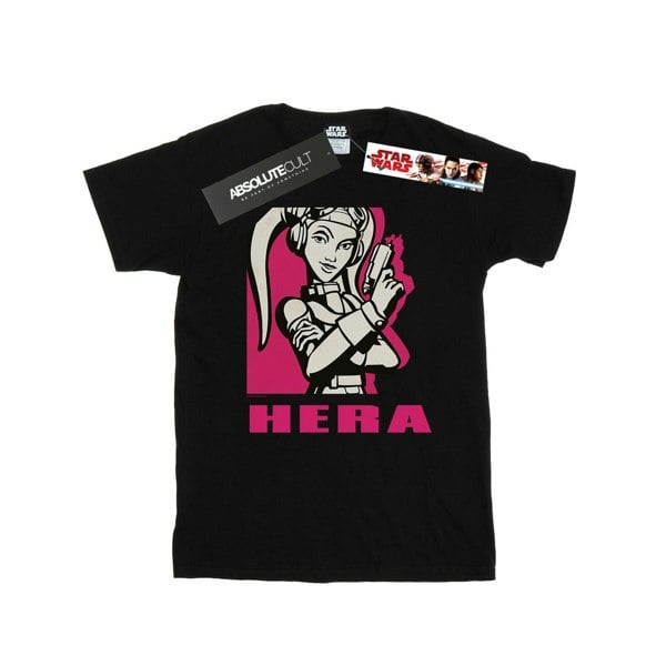 Star Wars Mens Rebels Hera T-Shirt - Black
