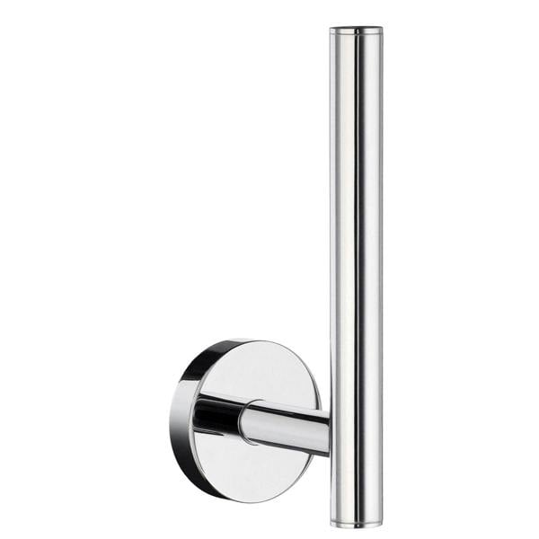 Polished chrome spare toilet roll holder