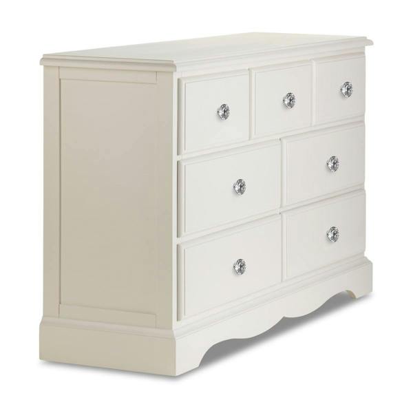 Statement Furniture Romance Large 3 Over 4 Chest of Drawers with Crystal Handles