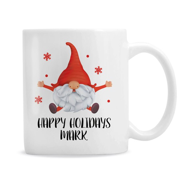Personalised Memento Company Personalised Red Gonk Christmas Mug