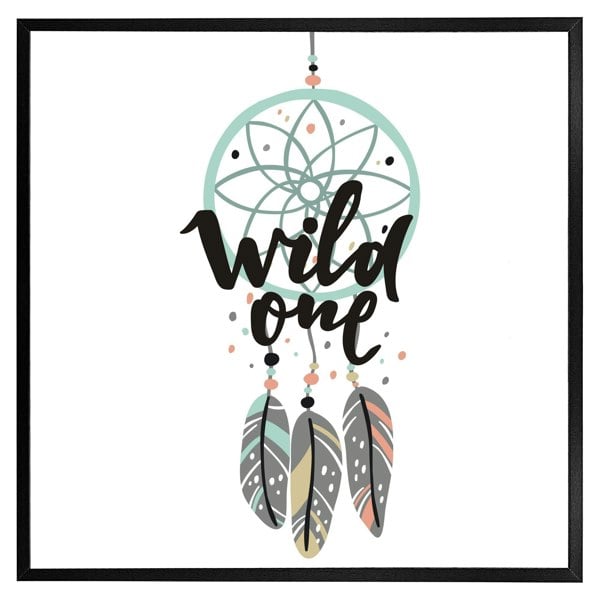 Benjamin Tate Design Cute print in boho style (picture Frame)