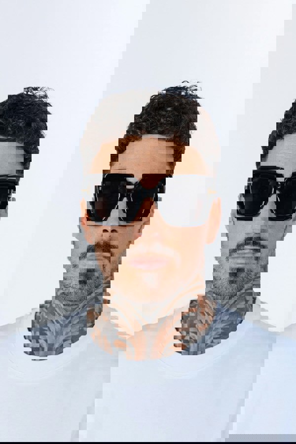 SVNX Bold Square Sunglasses in Black