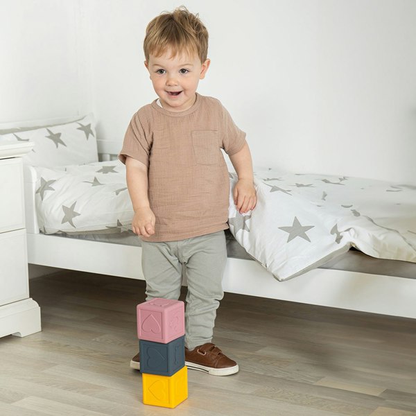 Bigjigs Toys Silicone Sensory Cubes - Ideal For Sensory Development