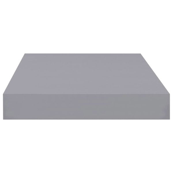 Berkfield Floating Wall Shelves 2 pcs Grey 40x23x3.8 cm MDF
