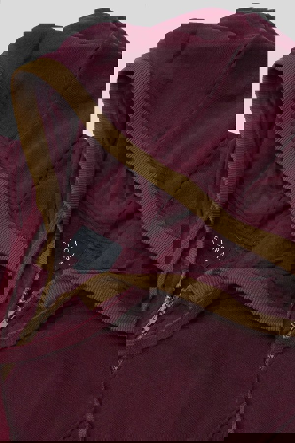 ENORSIA Men's Contrast Piping Detail Zip Front Hoodie