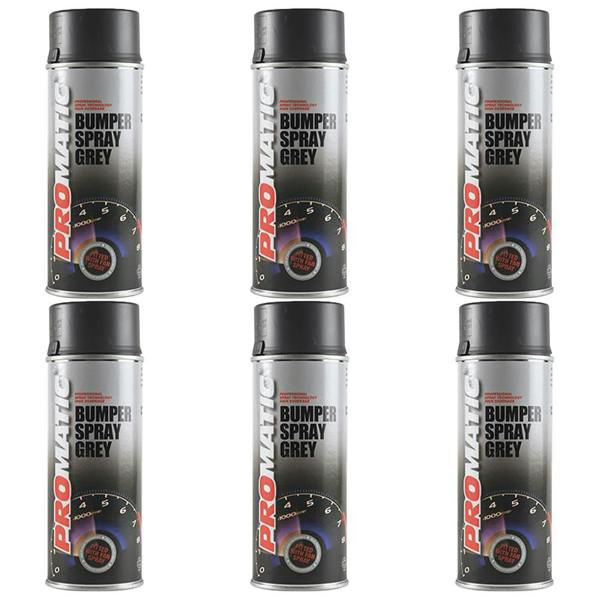 Promatic 6X Promatic Bumperspray Mid Grey Spray Paint 400ml