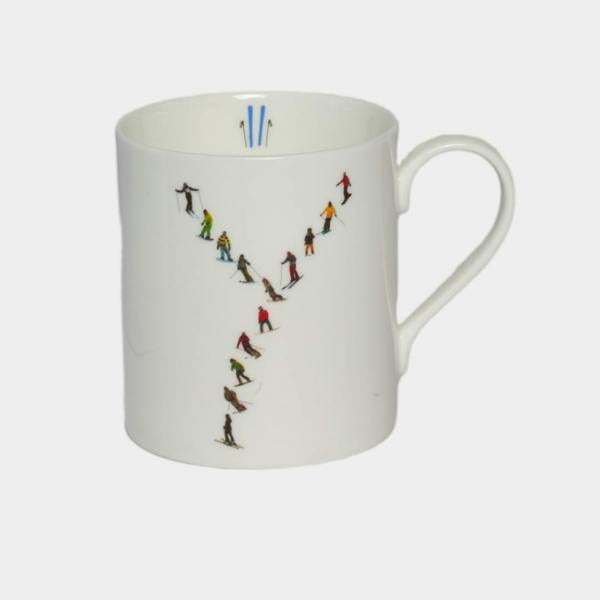 Powderhound Alphabet Ski Mug Y