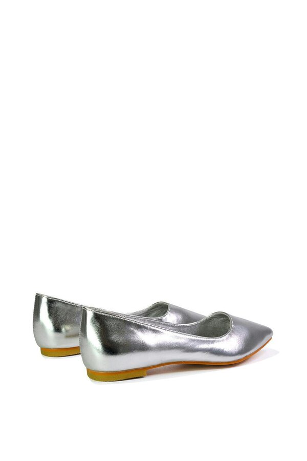 XY LONDON Pointed Toe Slip on Flat Ballerina Pump Shoes