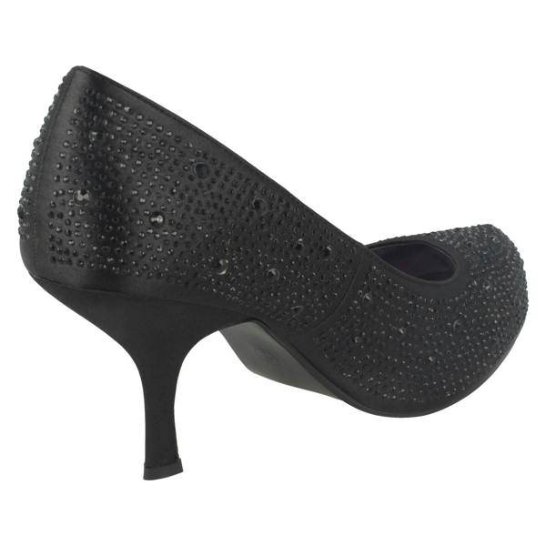 Anne Michelle Ladies Anne Michelle Satin Beaded Court Shoes
