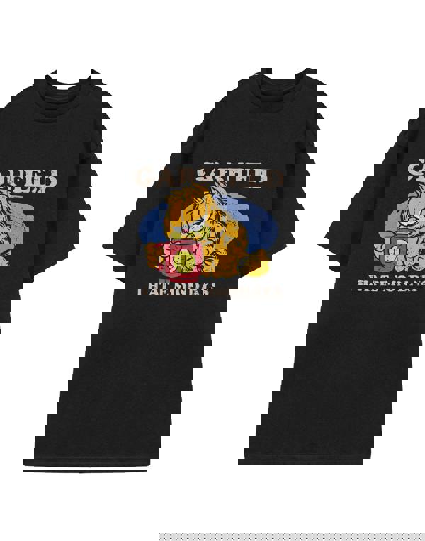 Garfield Mens Black I Hate Mondays Short Sleeved T-Shirt