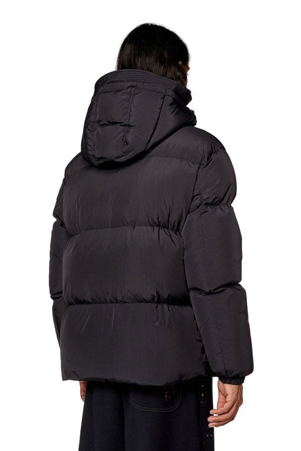 Diesel W-Rolfys Padded Puffer Hooded Jacket - Black