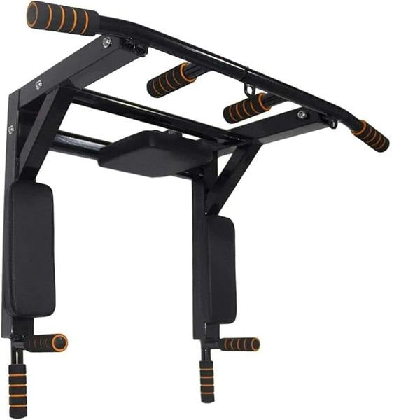 Gr8 Home Pull Up Bar Dip 2in1 Wall Mounted Home Gym Chin Up Cross Fit Multi Grip Workout