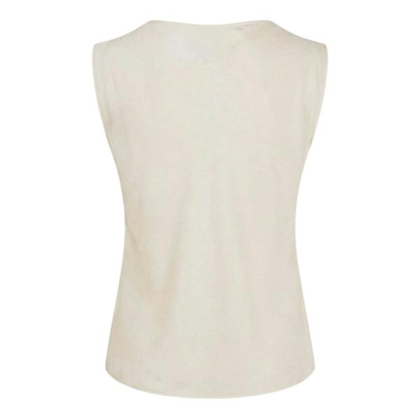 Boss Womens/Ladies Shell Cowl Neck Sleeveless Blouse - White - 
