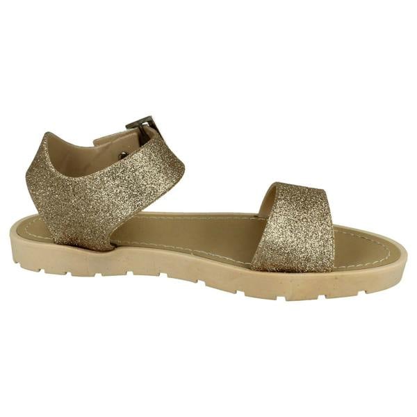 Savannah Ladies Savannah Glitter Thick Strap Sandals