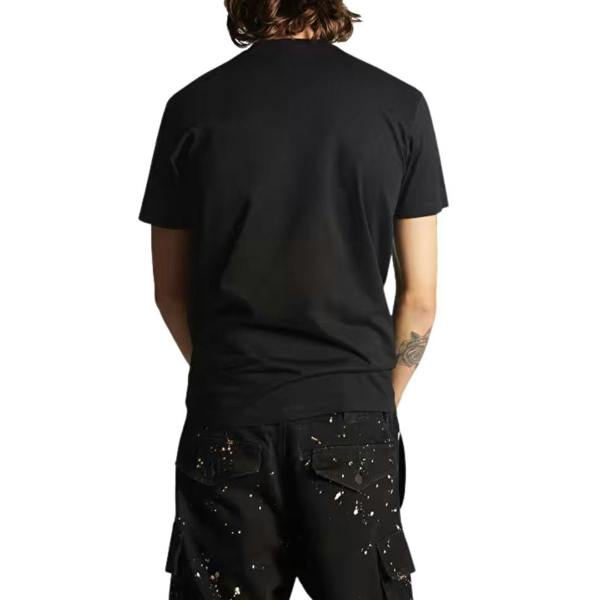 DSquared2 Unisex Adult Cool Large Icon Logo T-Shirt - Black/White - 